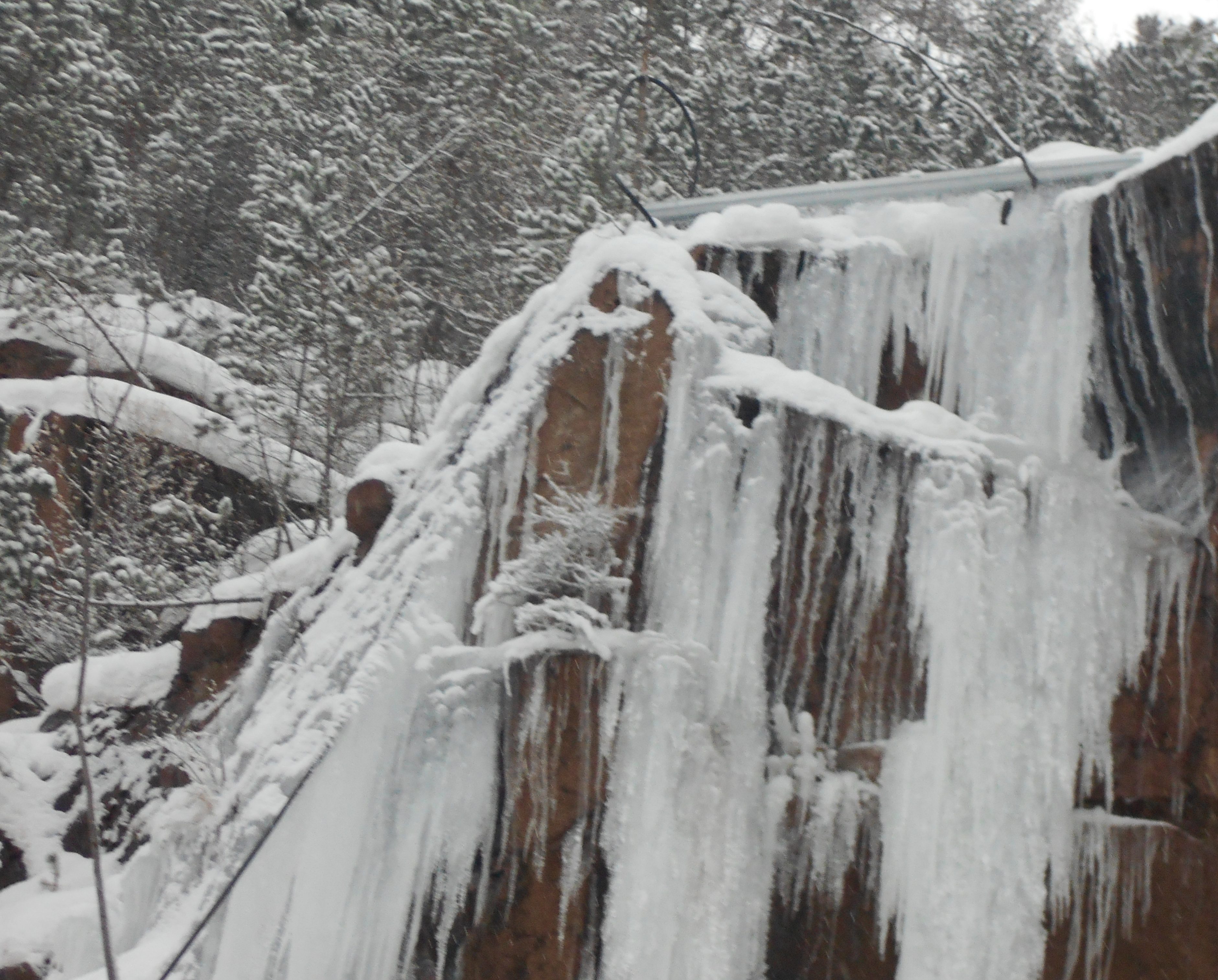 Красноярск Frozen Waterfall