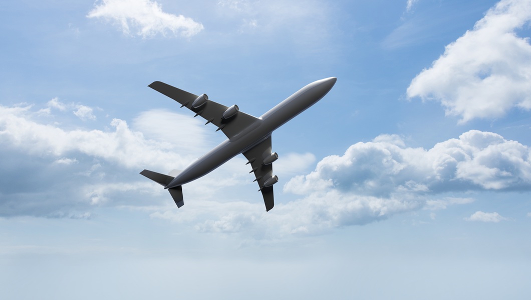 vid-snizu-samoleta-v-nebe